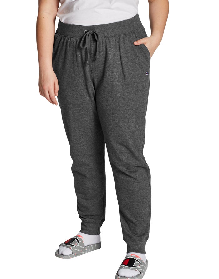 Jogger Champion Mujer - Plus Powerblend Fleece ( Gris Oscuro ) 9256470-FK